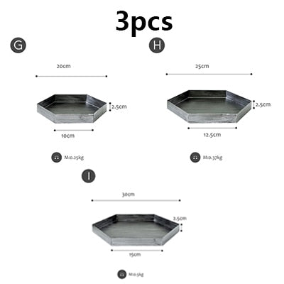 Multi-group Rectangular Round Vintage Bread Tray